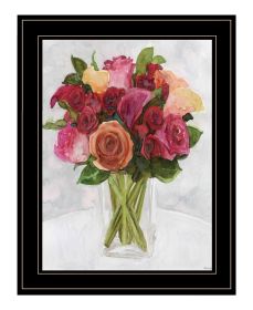 "Vases with Flowers II" by Stellar Design Studio; Ready to Hang Framed Print; Black Frame