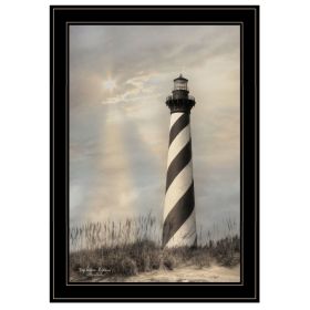 "Cape Hatteras Lighthouse" By Lori Deiter; Ready to Hang Framed Print; Black Frame