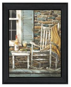 "Reflecting Time" by Artisan John Rossini; Ready to Hang Framed Print; Black Frame