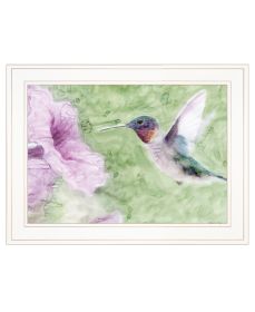 "Humming Bird 2" by Stellar Design Studio; Ready to Hang Framed Print; White Frame