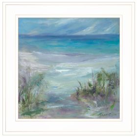 "Blue Horizons" By Tracy Owen-Cullimore; Ready to Hang Framed Print; White Frame