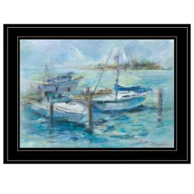 "Dockside" By Tracy Owen-Cullimore; Ready to Hang Framed Print; Black Frame