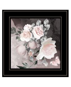 "Noir Roses IV" by Bluebird Barn; Ready to Hang Framed Print; Black Frame