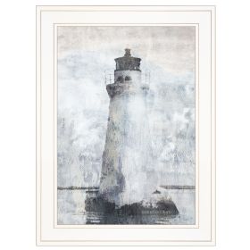 "Lighthouse" By Bluebird Barn; Ready to Hang Framed Print; White Frame