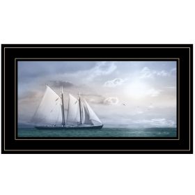 "Adventure on the Seas" by Lori Deiter; Ready to Hang Framed Print; Black Frame