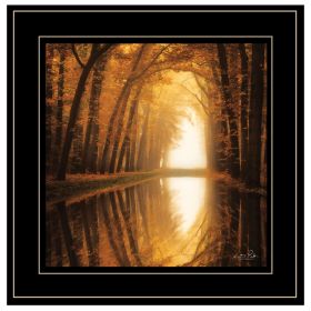 "Lochem Reflections" by Martin Podt; Ready to Hang Framed Print; Black Frame