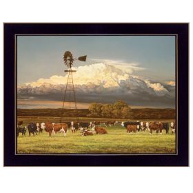 "Summer Pastures" by Bonnie Mohr; Ready to Hang Framed Print; Black Frame