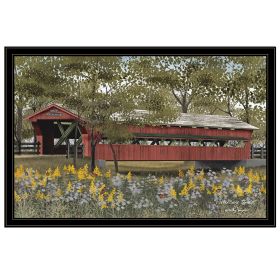 "Pottersburg Bridge" by Billy Jacobs; Ready to Hang Framed Print; Black Frame