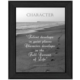 "Character" By Trendy Decor4U; Printed Wall Art; Ready To Hang Framed Poster; Black Frame