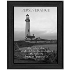 "Perseverance" By Trendy Decor4U; Printed Wall Art; Ready To Hang Framed Poster; Black Frame