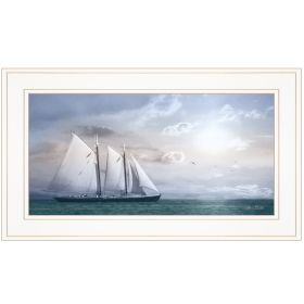 "Adventure on the Seas" by Lori Deiter; Ready to Hang Framed Print; White Frame