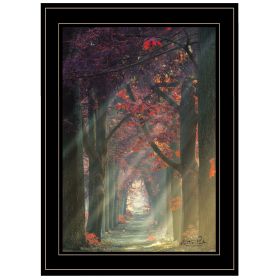 "Path of Happiness" by Martin Podt; Ready to Hang Framed Print; Black Frame