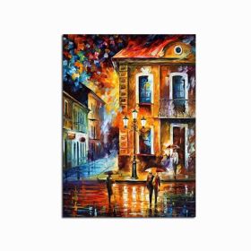 Abstract oil painting on canvas Handmade Modern Bright Color abstract painting colorful landscape Picture Home Wall Hotel decor (size: 90X120cm)