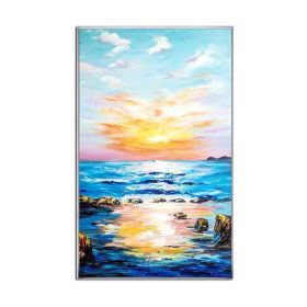 Abstract Landscape Sky Colorful Clouds Canvas Oil Painting Posters and Modern Wall Art Pictures for Living Room Bedroom Aisle (size: 50X70cm)